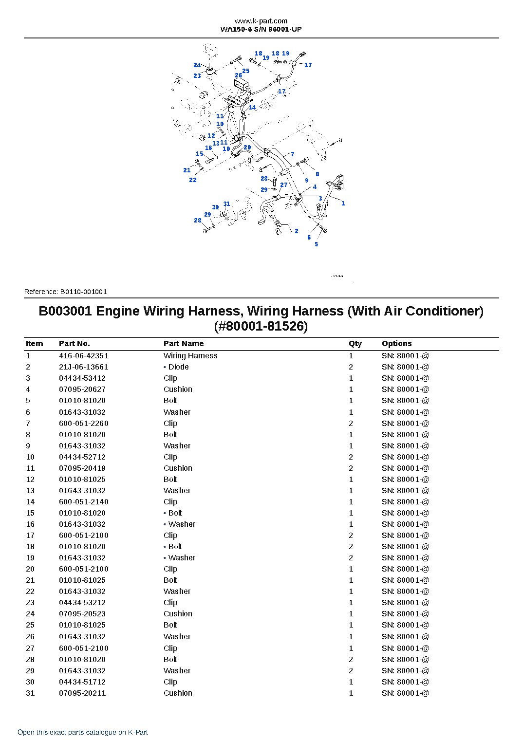 WA150-6 S/N 86001-UP – sample page 3 WA150-6 S/N 86001-UP – sample page 3