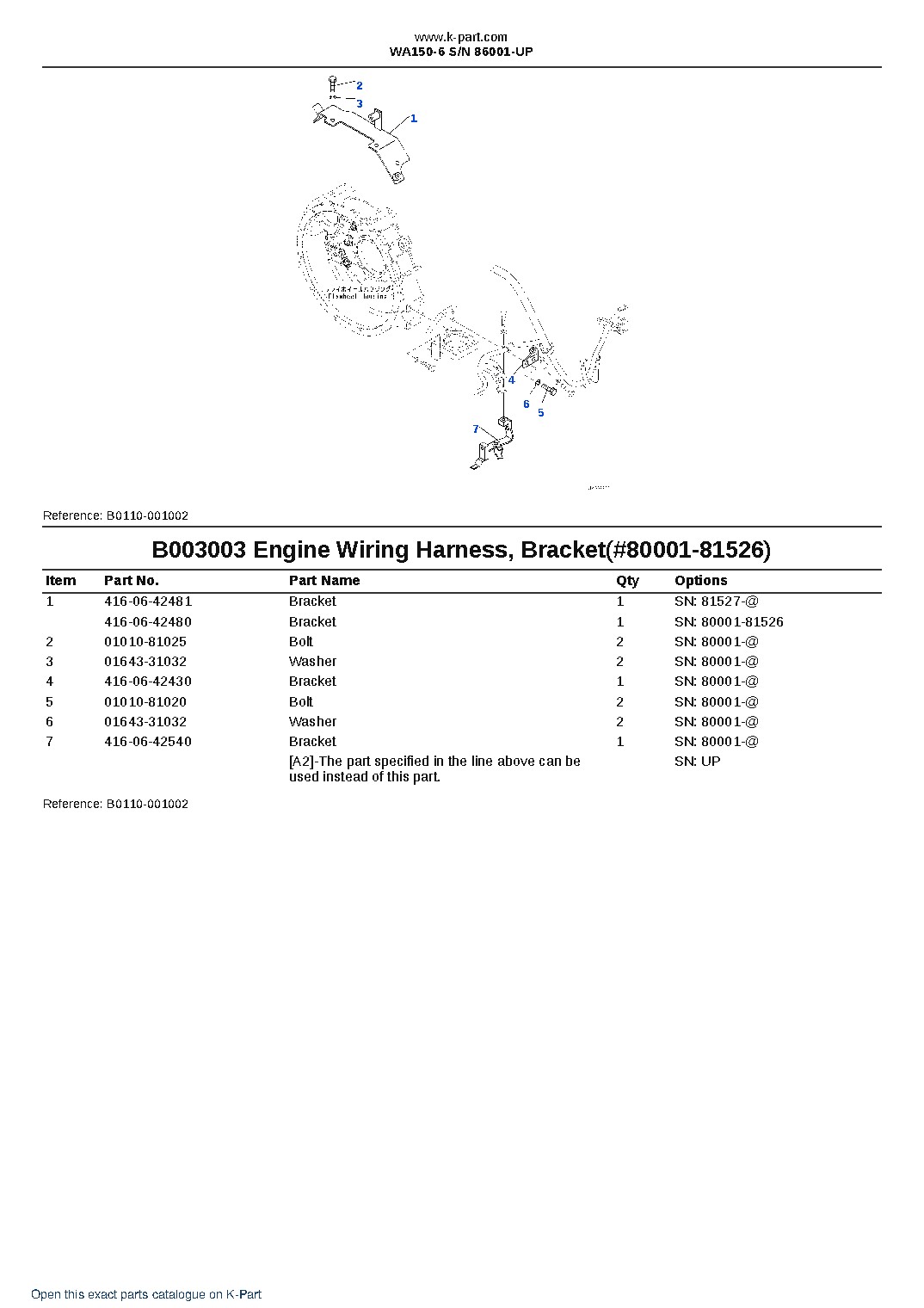 WA150-6 S/N 86001-UP – sample page 7 WA150-6 S/N 86001-UP – sample page 7