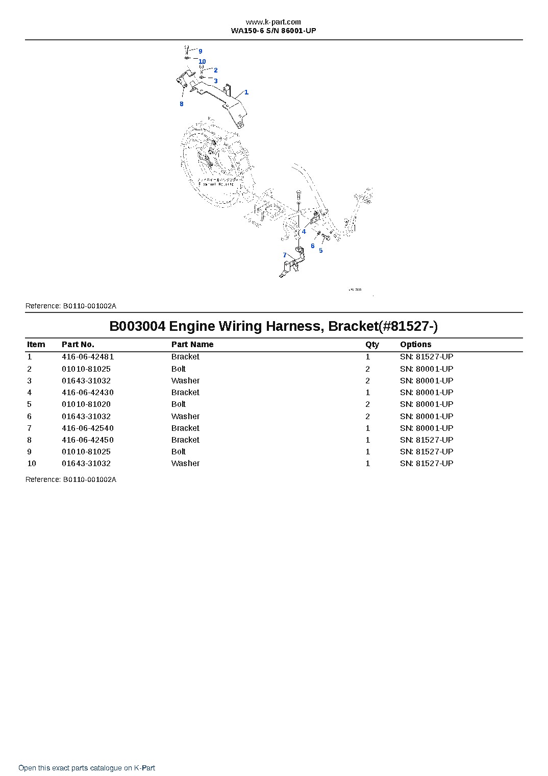 WA150-6 S/N 86001-UP – sample page 8 WA150-6 S/N 86001-UP – sample page 8