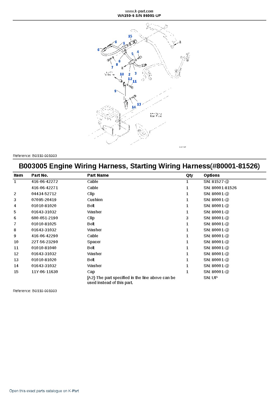 WA150-6 S/N 86001-UP – sample page 9 WA150-6 S/N 86001-UP – sample page 9