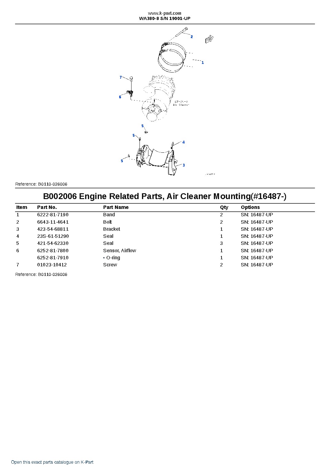 WA380-8 S/N 19001-UP – sample page 8 WA380-8 S/N 19001-UP – sample page 8