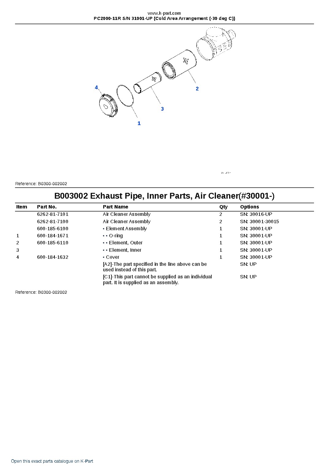 PC2000-11R S/N 31001-UP (Cold Area Arrangement (-30 deg C)) – sample page 6