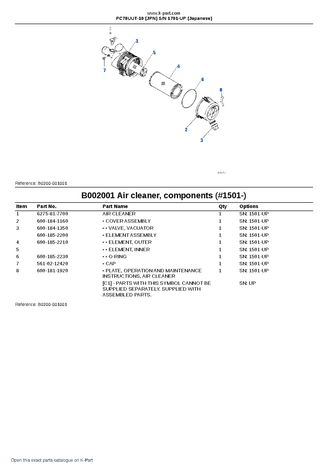 PC78UUT-10 (JPN)  S/N 1701-UP (Japanese) – sample page 3
