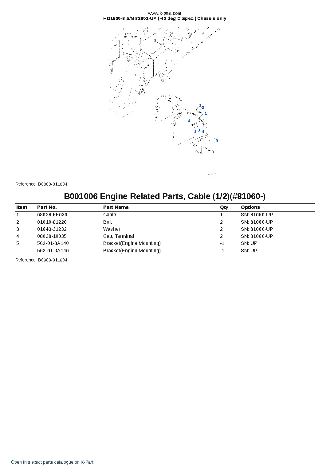 HD1500-8 S/N 82001-UP (-40 deg C Spec.) Chassis only – sample page 9 HD1500-8 S/N 82001-UP (-40 deg C Spec.) Chassis only – sample page 9