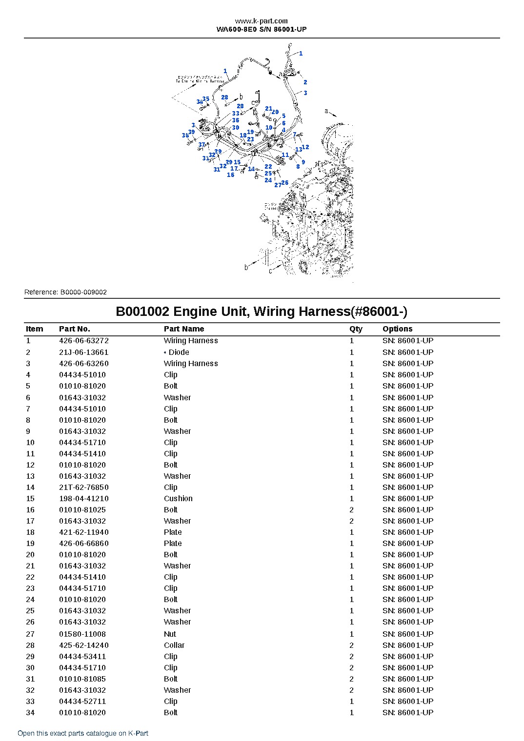 WA600-8E0 S/N 86001-UP – sample page 3 WA600-8E0 S/N 86001-UP – sample page 3