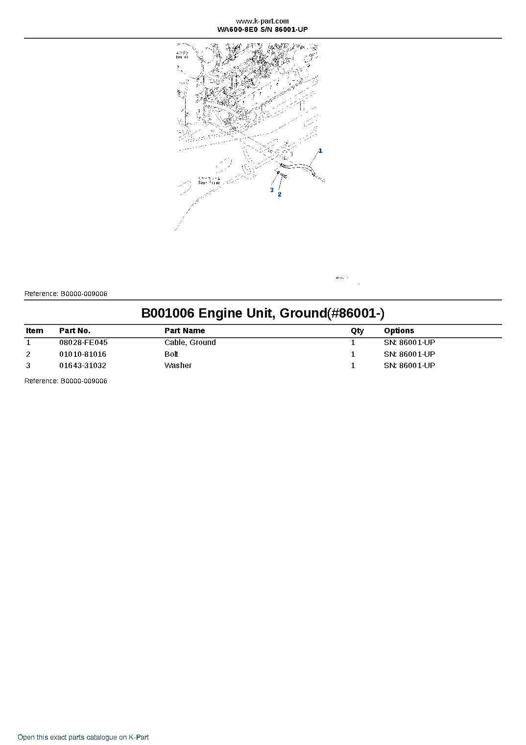 WA600-8E0 S/N 86001-UP – sample page 9 WA600-8E0 S/N 86001-UP – sample page 9