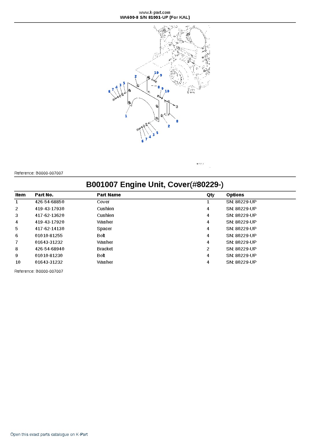WA600-8 S/N 81001-UP (For KAL) – sample page 10