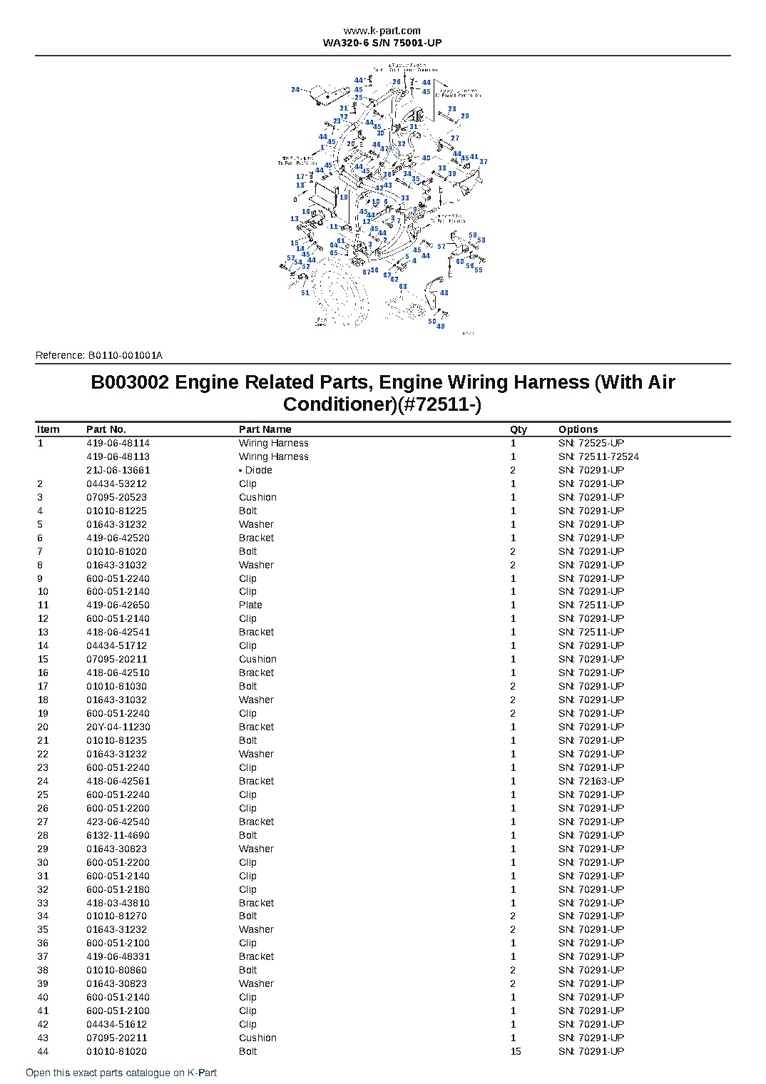 WA320-6 S/N 75001-UP – sample page 6 WA320-6 S/N 75001-UP – sample page 6
