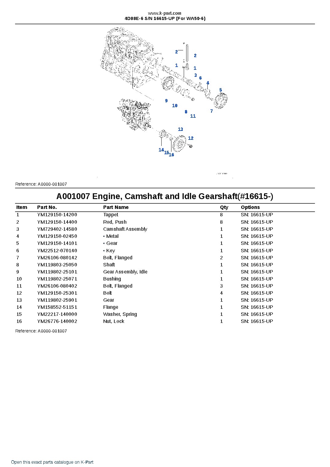 4D88E-6 S/N 16615-UP (For WA50-6) – sample page 8