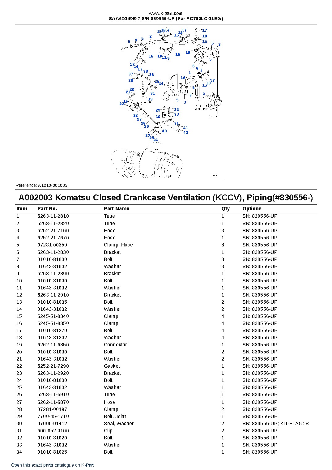 SAA6D140E-7 S/N 830556-UP (For PC700LC-11E0/) – sample page 7