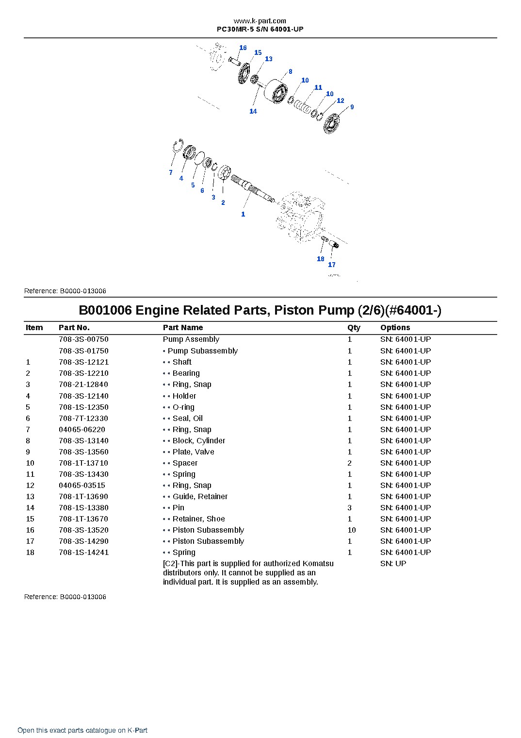 PC30MR-5 S/N 64001-UP – sample page 7 PC30MR-5 S/N 64001-UP – sample page 7
