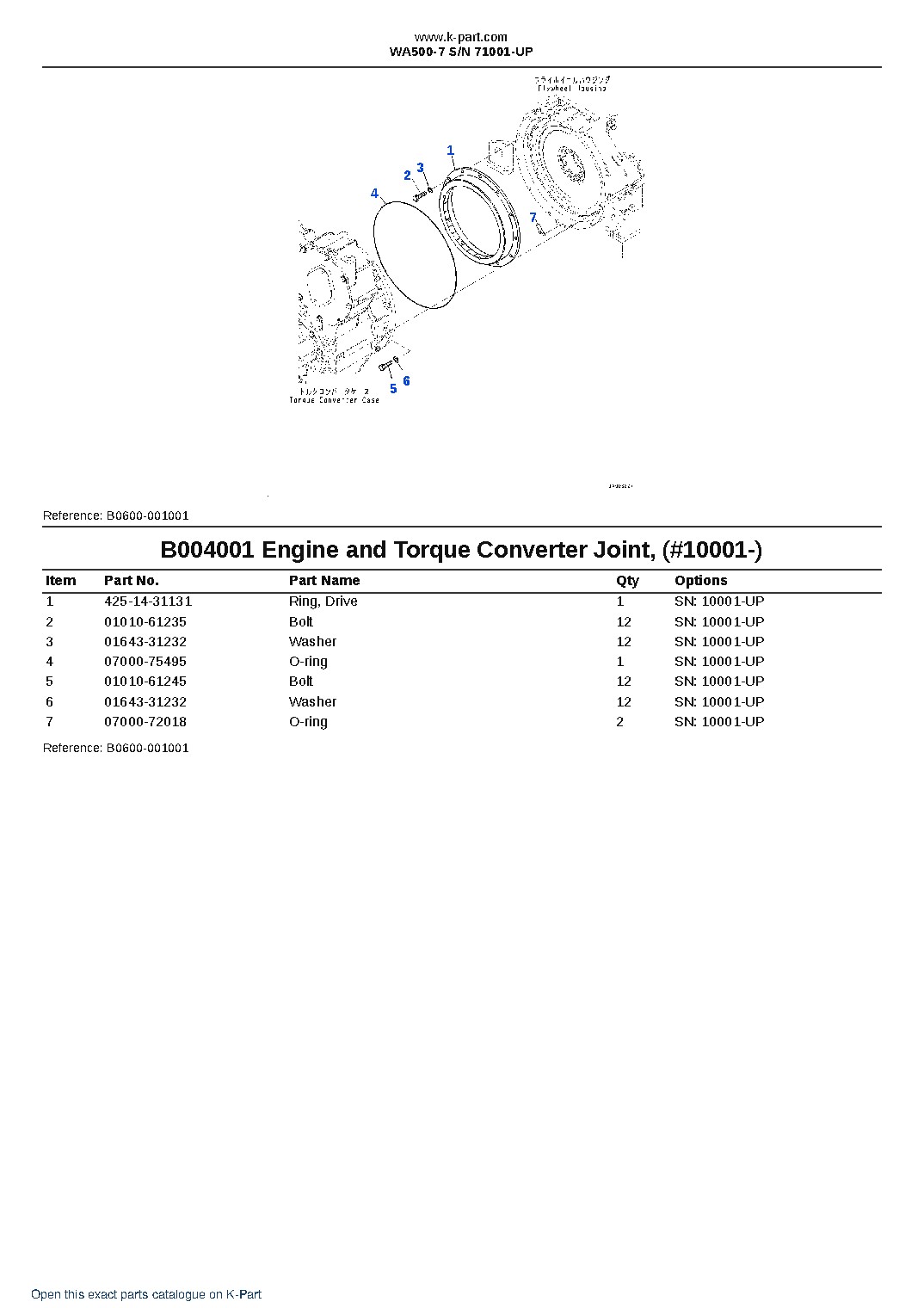WA500-7 S/N 71001-UP – sample page 6 WA500-7 S/N 71001-UP – sample page 6