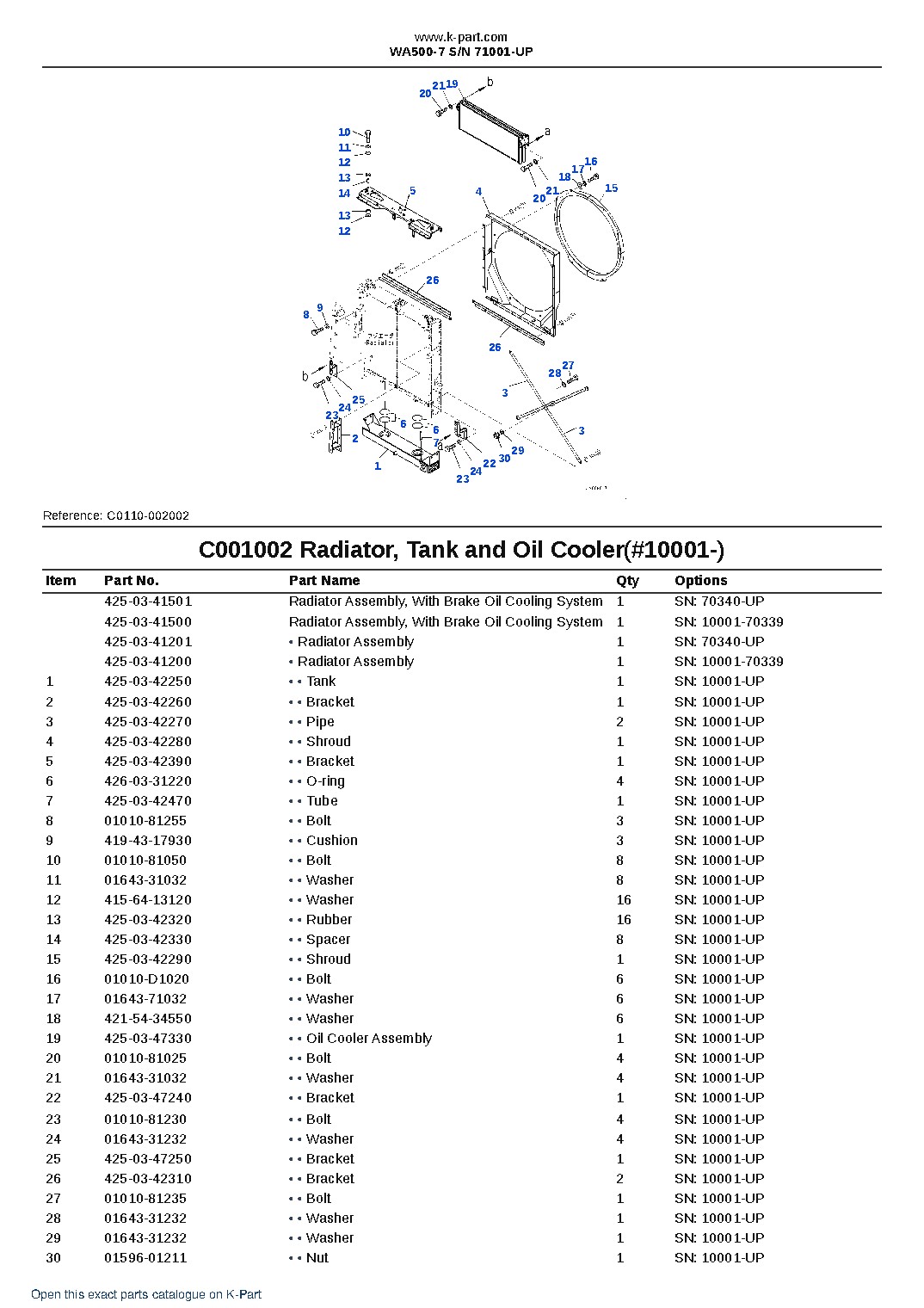 WA500-7 S/N 71001-UP – sample page 9 WA500-7 S/N 71001-UP – sample page 9