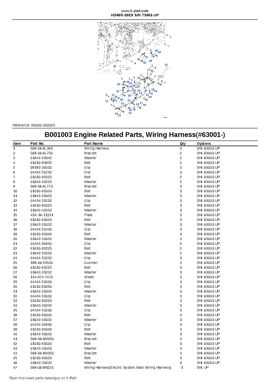 HD605-10E0 S/N 73001-UP – sample page 4 HD605-10E0 S/N 73001-UP – sample page 4