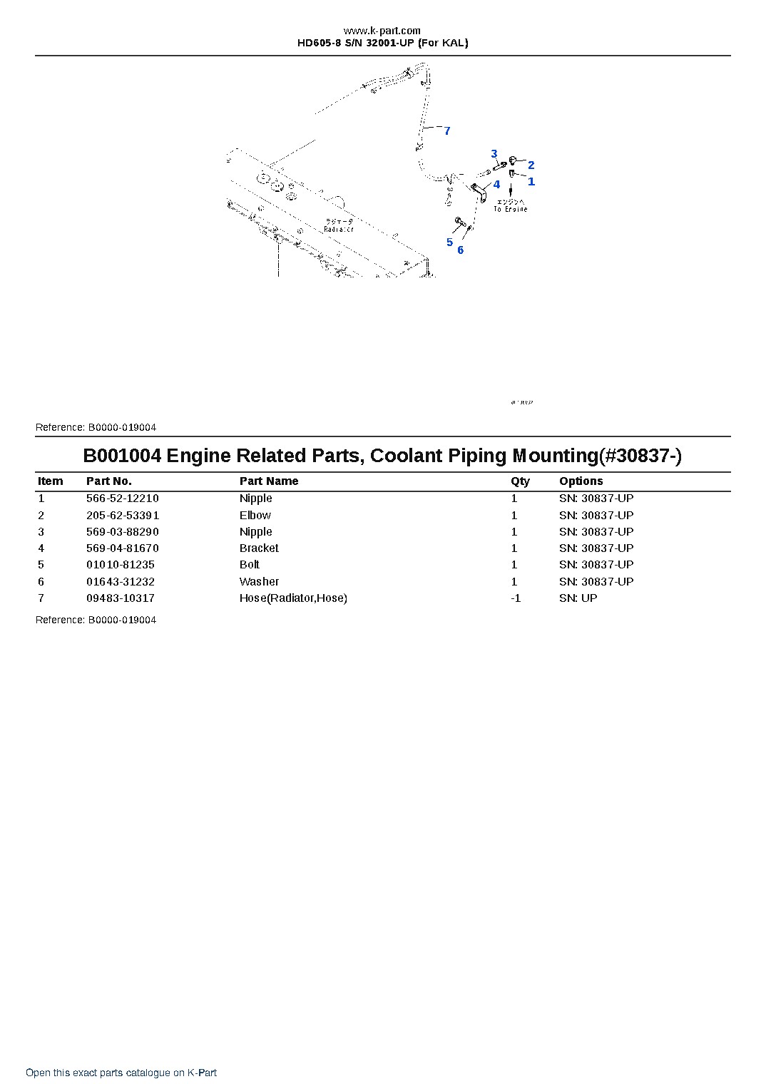 HD605-8 S/N 32001-UP (For KAL) – sample page 6 HD605-8 S/N 32001-UP (For KAL) – sample page 6