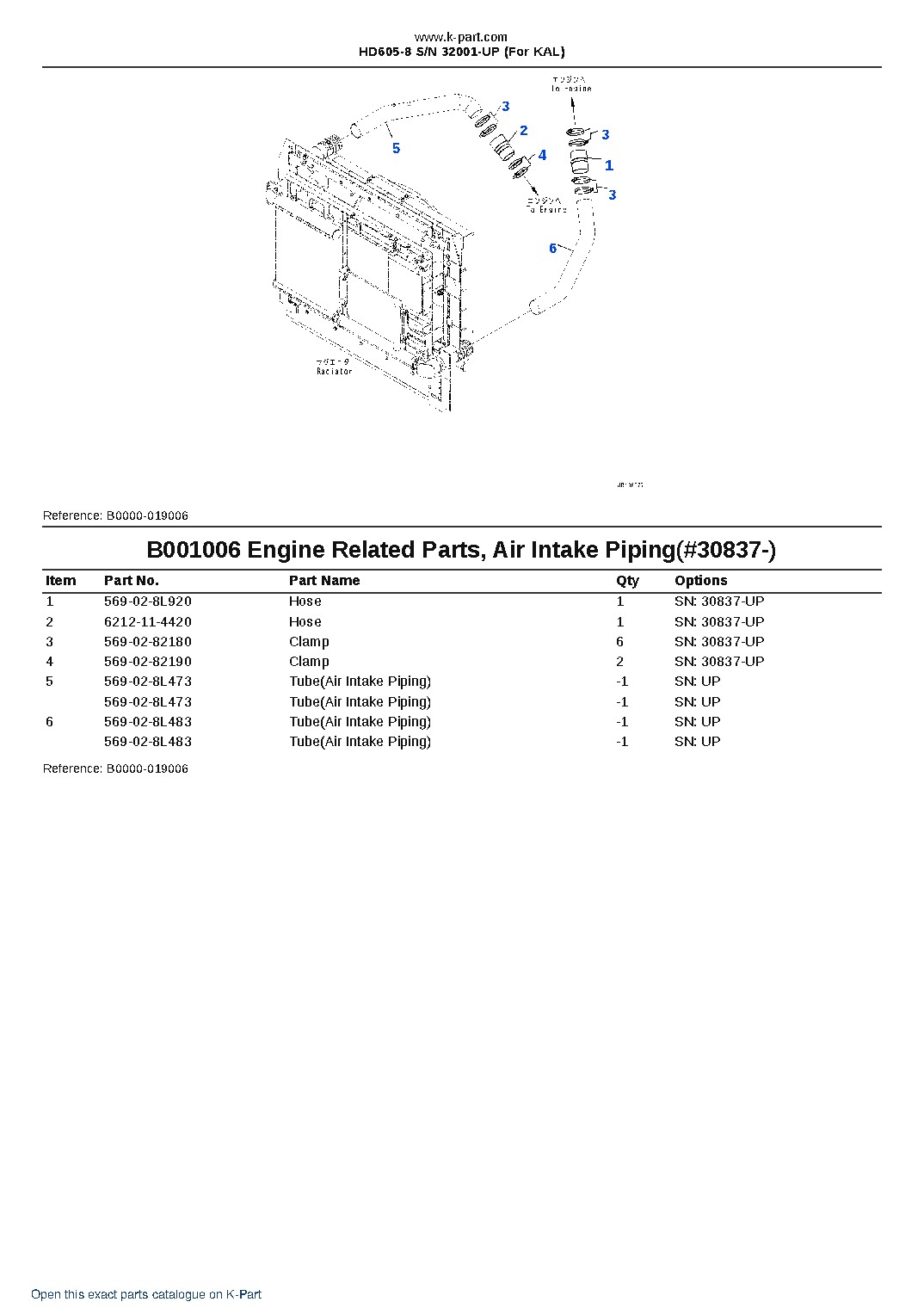 HD605-8 S/N 32001-UP (For KAL) – sample page 8 HD605-8 S/N 32001-UP (For KAL) – sample page 8