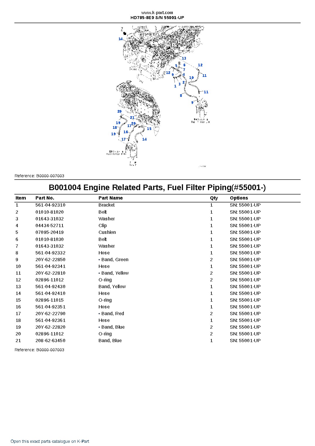 HD785-8E0 S/N 55001-UP – sample page 7 HD785-8E0 S/N 55001-UP – sample page 7