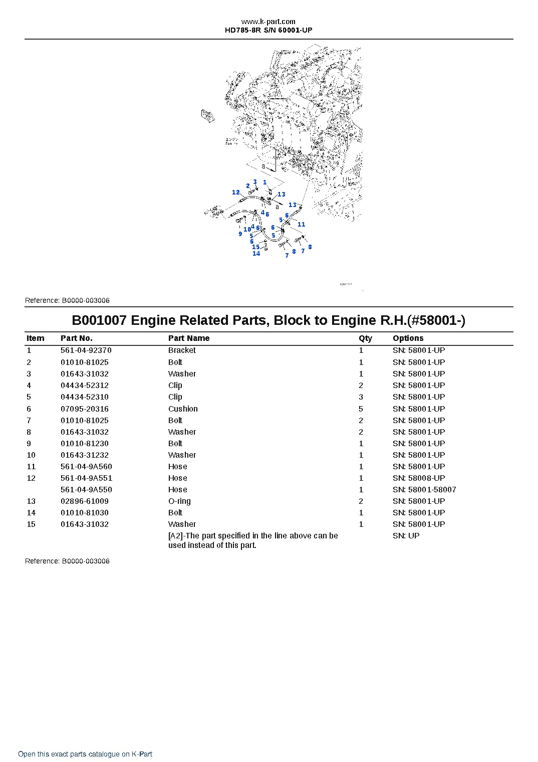 HD785-8R S/N 60001-UP – sample page 8 HD785-8R S/N 60001-UP – sample page 8