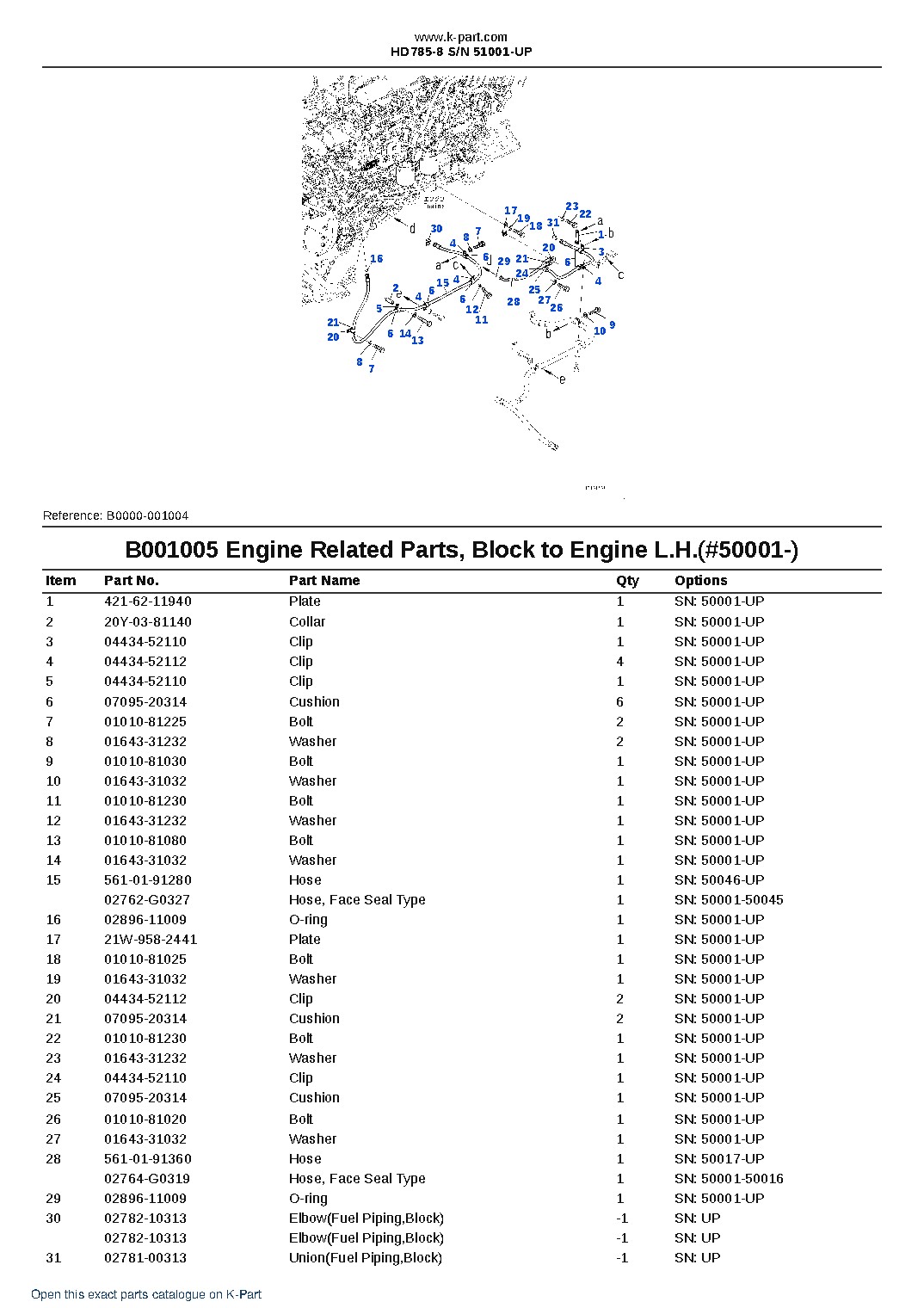 HD785-8 S/N 51001-UP – sample page 8 HD785-8 S/N 51001-UP – sample page 8