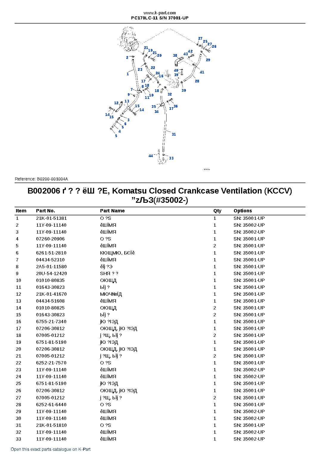 PC170LC-11 S/N 37001-UP – sample page 10 PC170LC-11 S/N 37001-UP – sample page 10