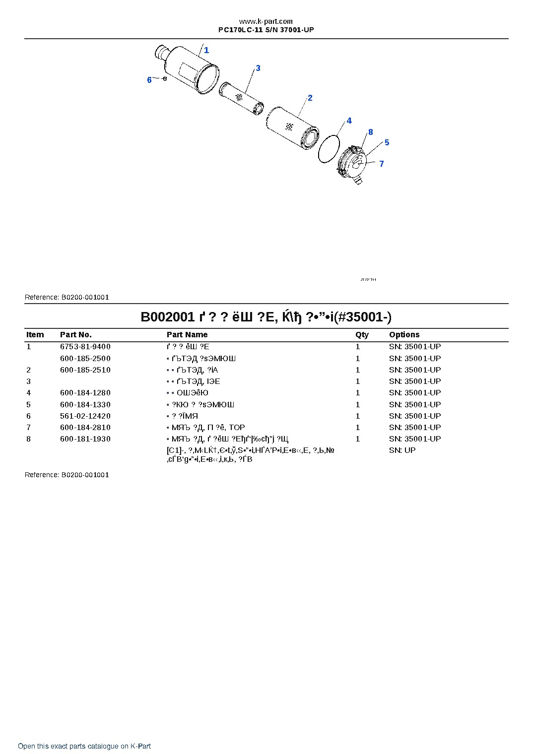 PC170LC-11 S/N 37001-UP – sample page 2 PC170LC-11 S/N 37001-UP – sample page 2