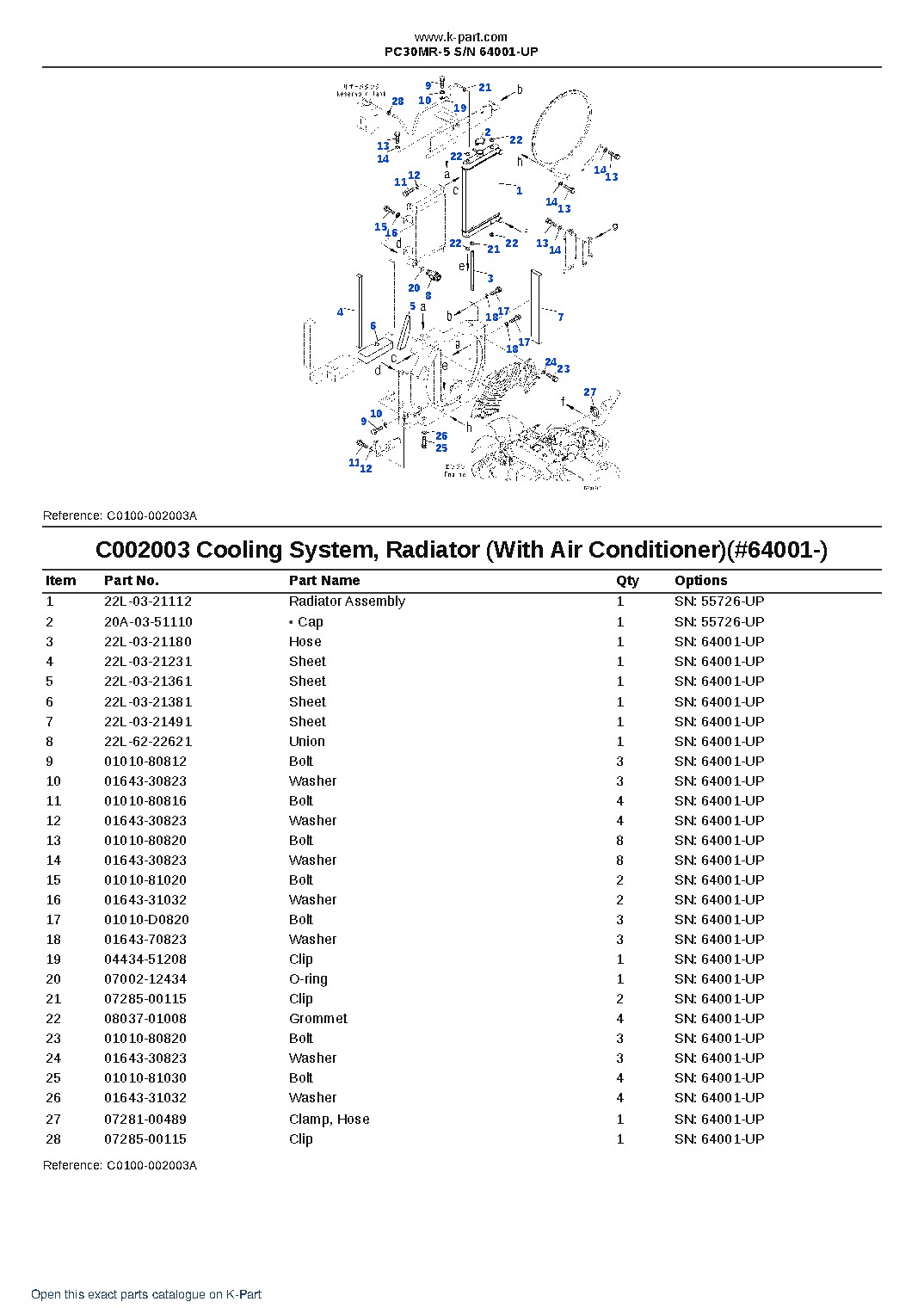 PC30MR-5 S/N 64001-UP – sample page 8 PC30MR-5 S/N 64001-UP – sample page 8