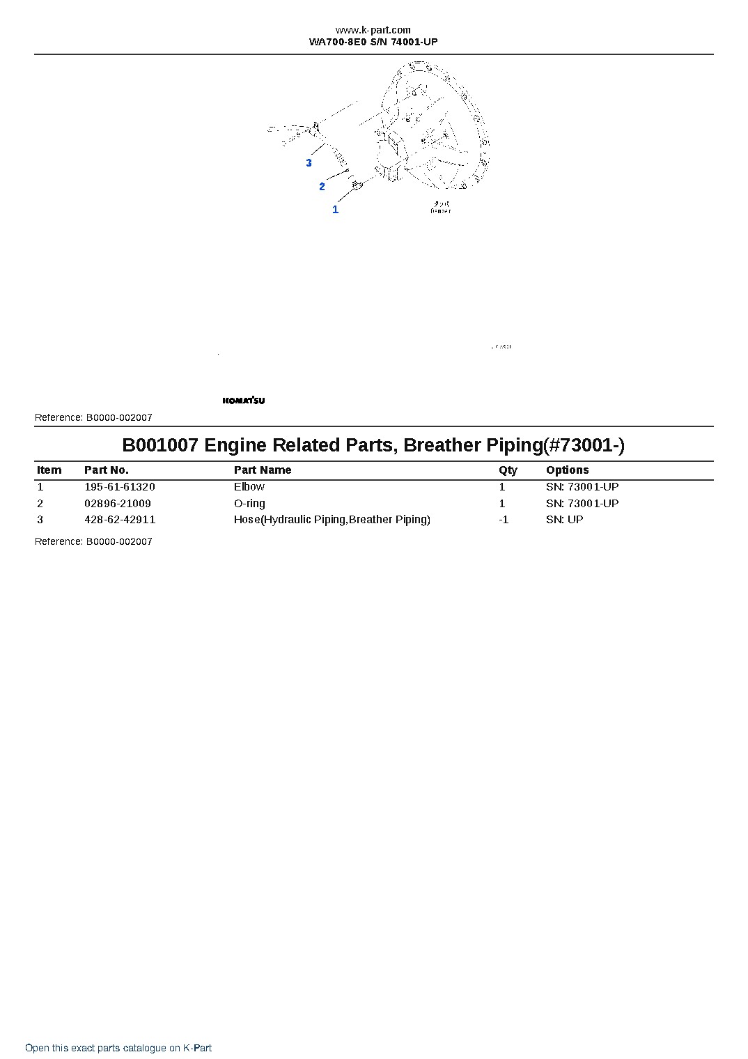 WA700-8E0 S/N 74001-UP – sample page 7 WA700-8E0 S/N 74001-UP – sample page 7