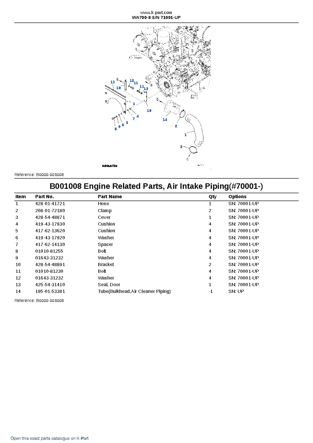 WA700-8 S/N 71001-UP – sample page 8 WA700-8 S/N 71001-UP – sample page 8