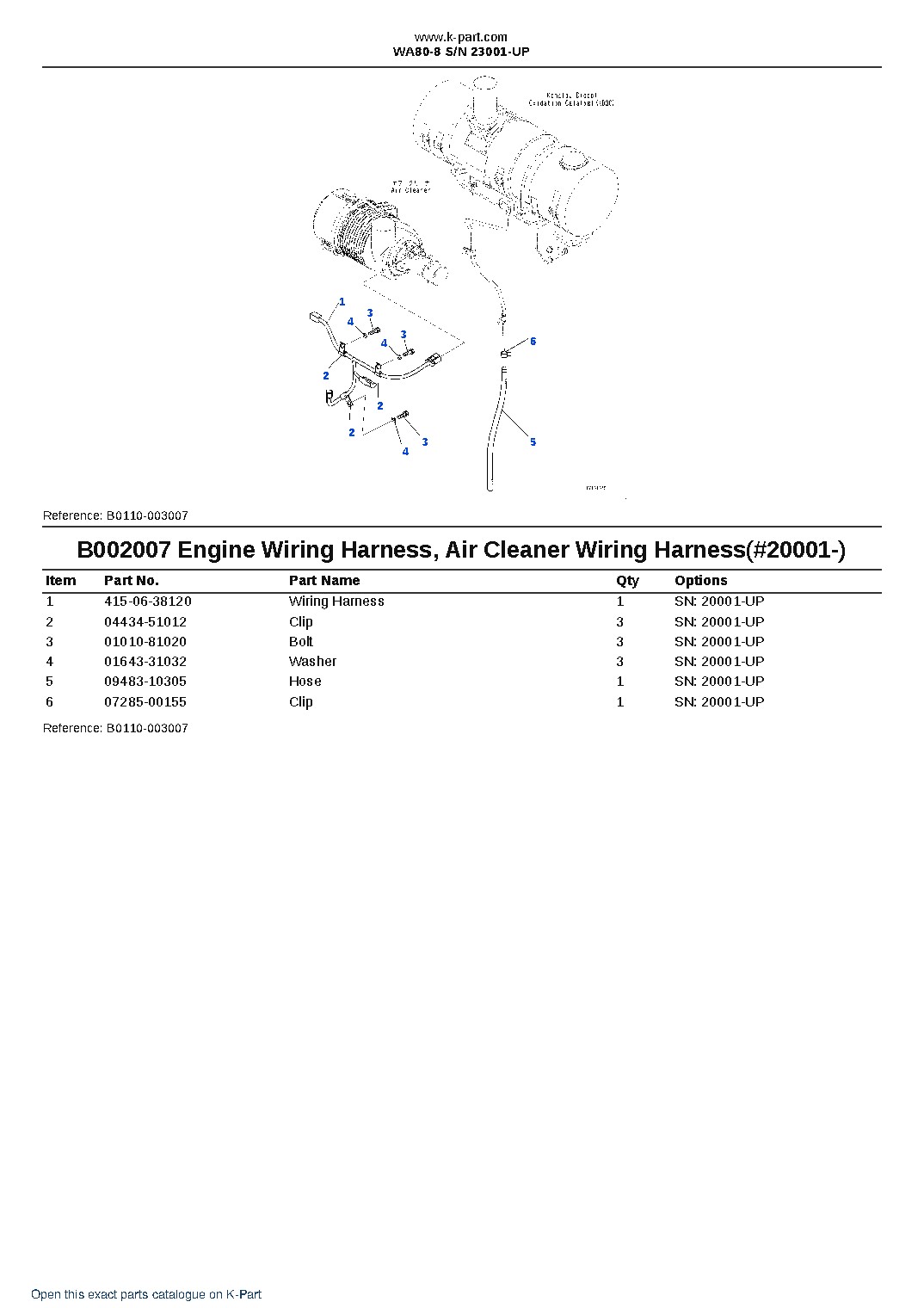 WA80-8 S/N 23001-UP – sample page 10 WA80-8 S/N 23001-UP – sample page 10