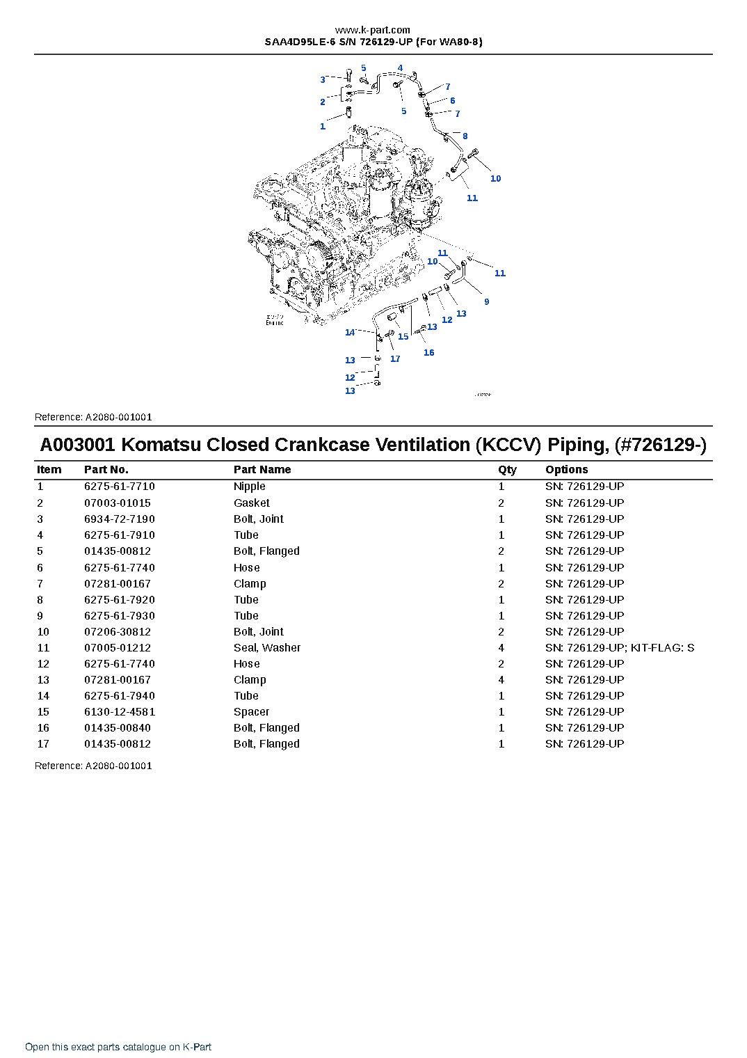 SAA4D95LE-6 S/N 726129-UP (For WA80-8) – sample page 3 SAA4D95LE-6 S/N 726129-UP (For WA80-8) – sample page 3