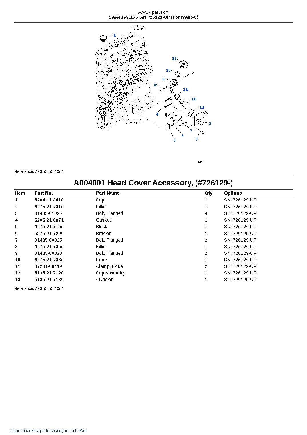 SAA4D95LE-6 S/N 726129-UP (For WA80-8) – sample page 4 SAA4D95LE-6 S/N 726129-UP (For WA80-8) – sample page 4