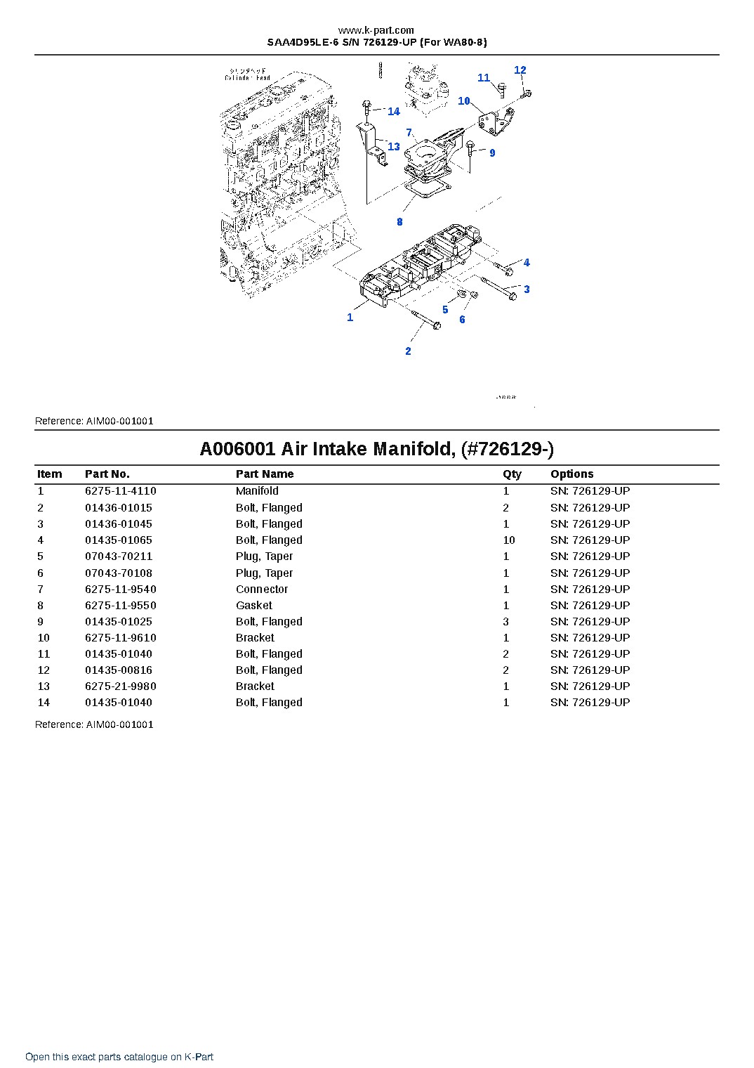SAA4D95LE-6 S/N 726129-UP (For WA80-8) – sample page 7 SAA4D95LE-6 S/N 726129-UP (For WA80-8) – sample page 7