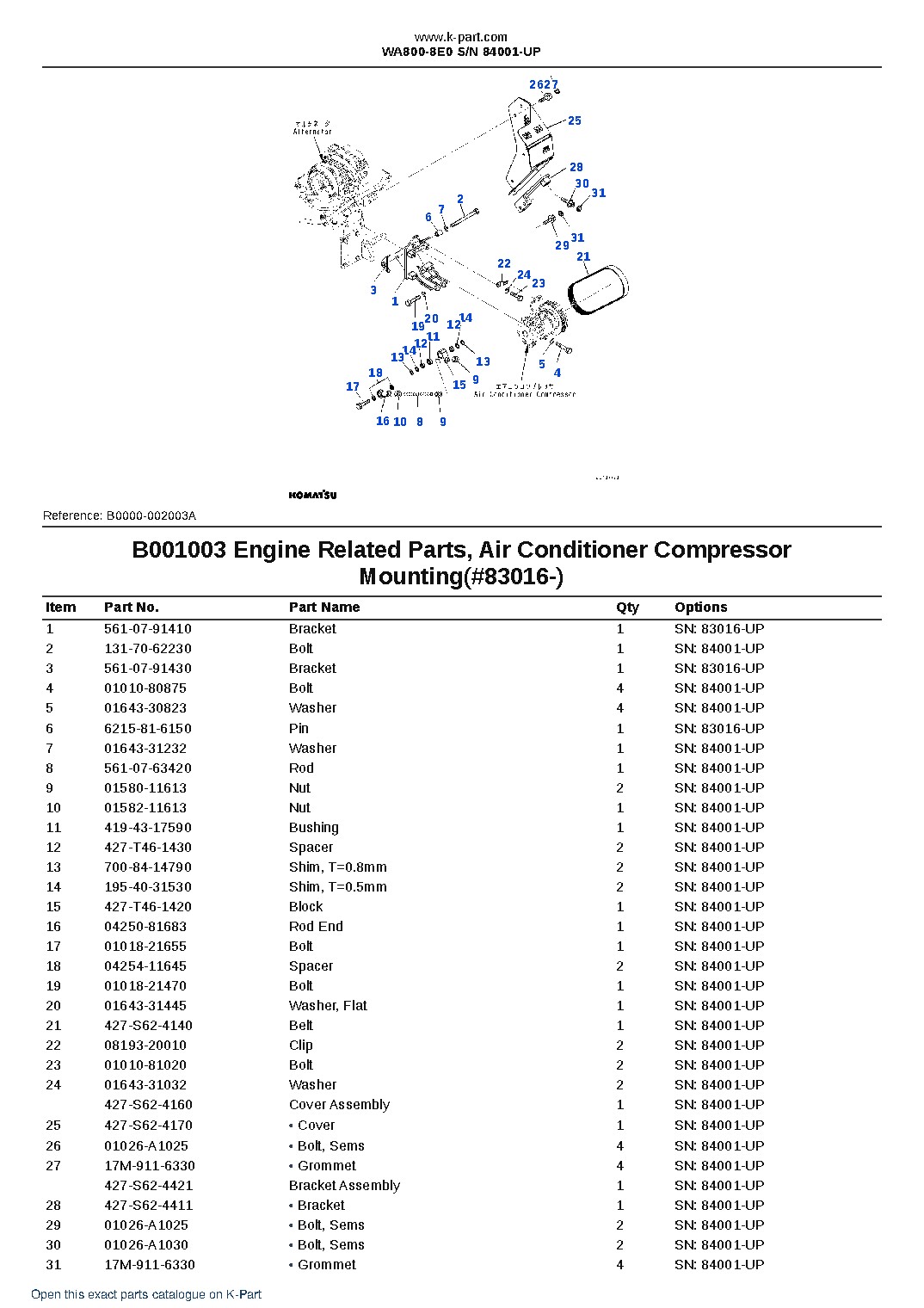 WA800-8E0 S/N 84001-UP – sample page 3