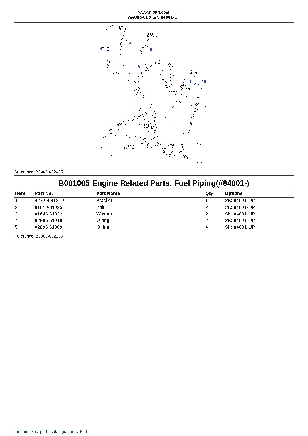 WA800-8E0 S/N 84001-UP – sample page 6