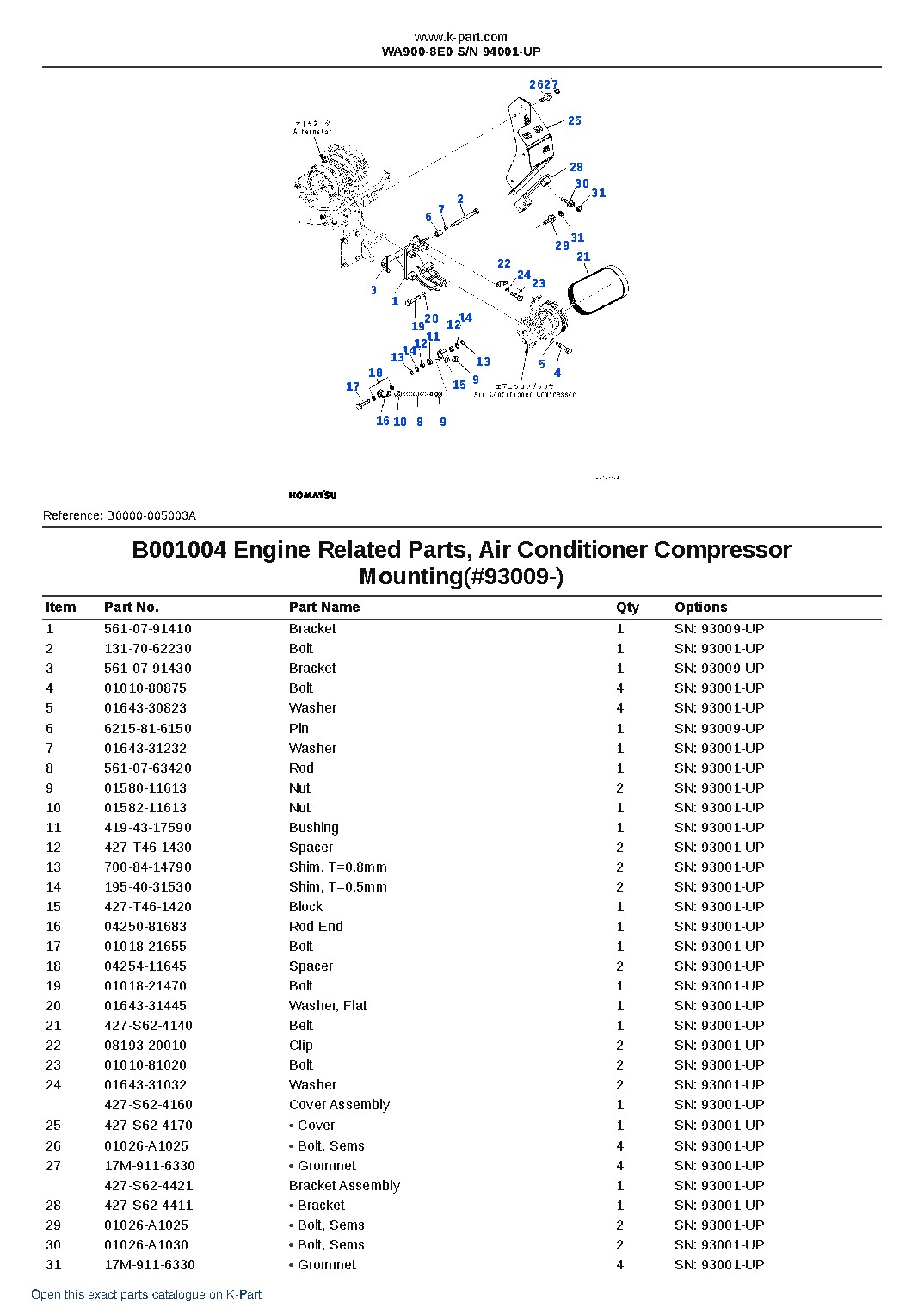 WA900-8E0 S/N 94001-UP – sample page 5 WA900-8E0 S/N 94001-UP – sample page 5