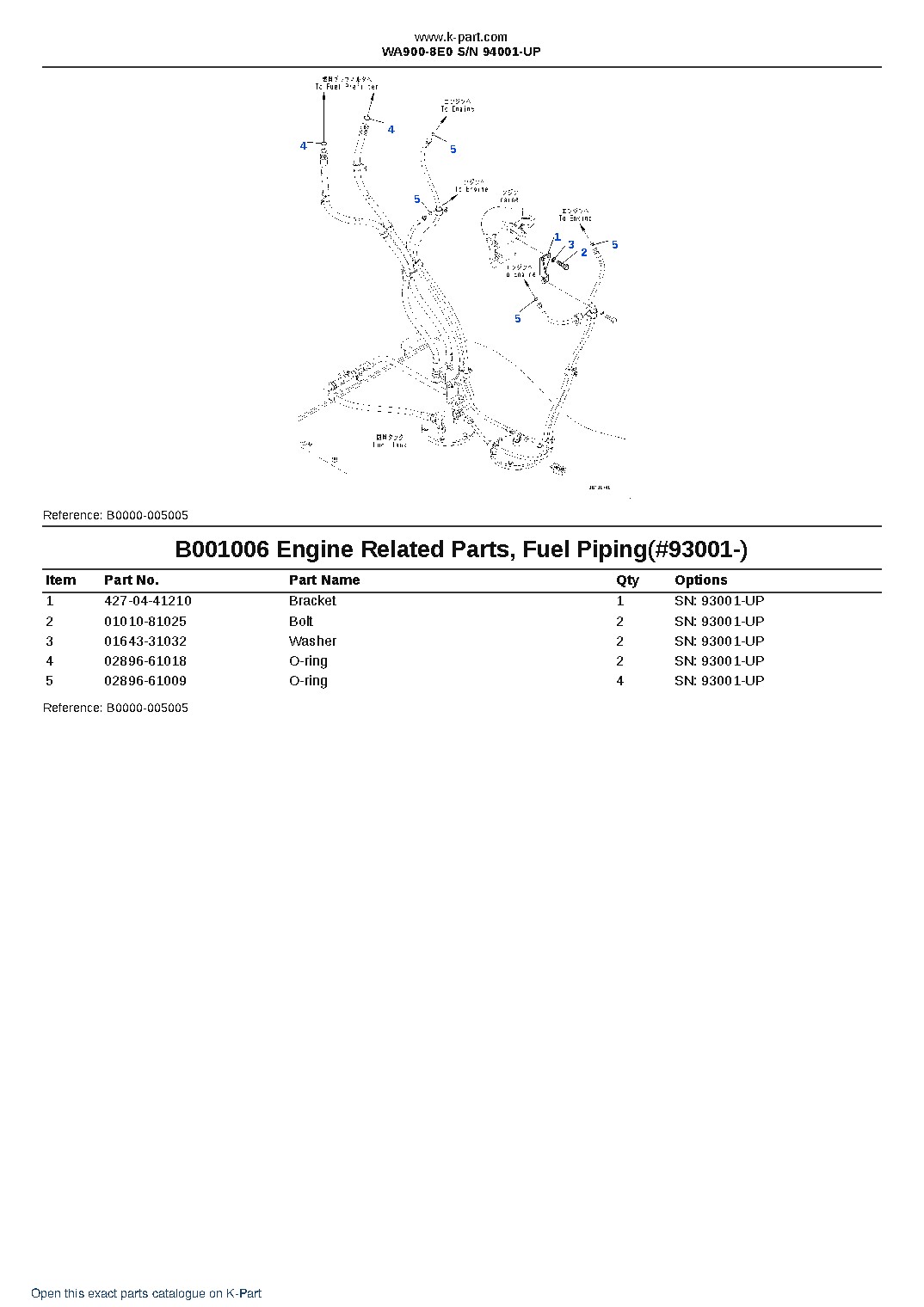 WA900-8E0 S/N 94001-UP – sample page 8 WA900-8E0 S/N 94001-UP – sample page 8