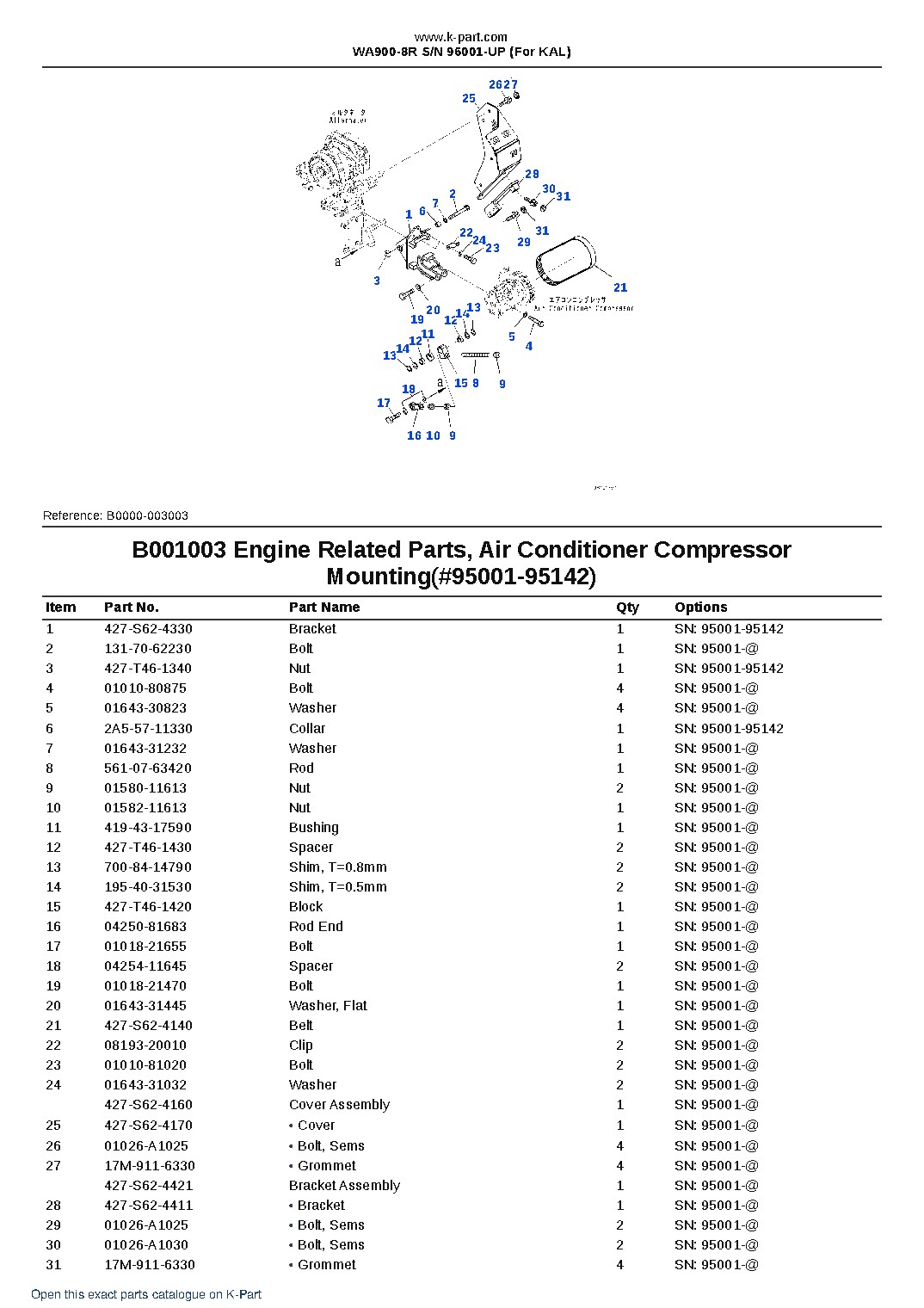 WA900-8R S/N 96001-UP (For KAL) – sample page 3 WA900-8R S/N 96001-UP (For KAL) – sample page 3