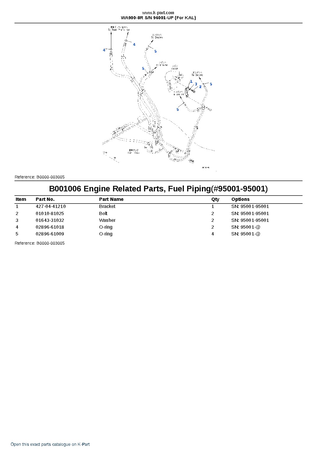 WA900-8R S/N 96001-UP (For KAL) – sample page 8 WA900-8R S/N 96001-UP (For KAL) – sample page 8