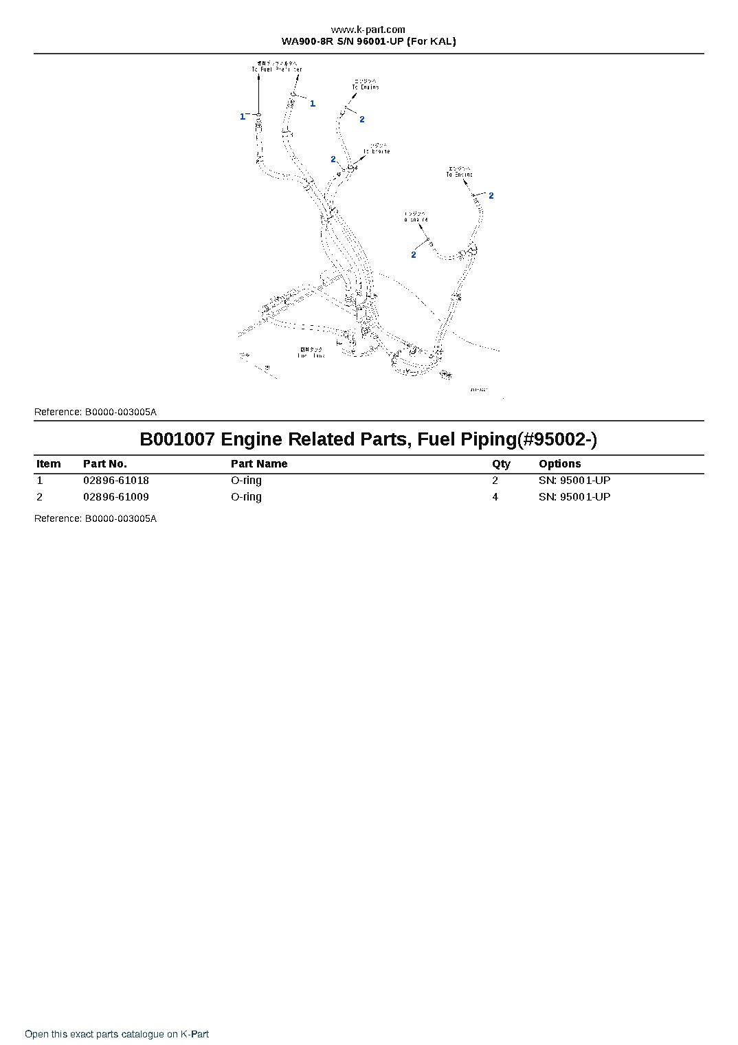 WA900-8R S/N 96001-UP (For KAL) – sample page 9 WA900-8R S/N 96001-UP (For KAL) – sample page 9
