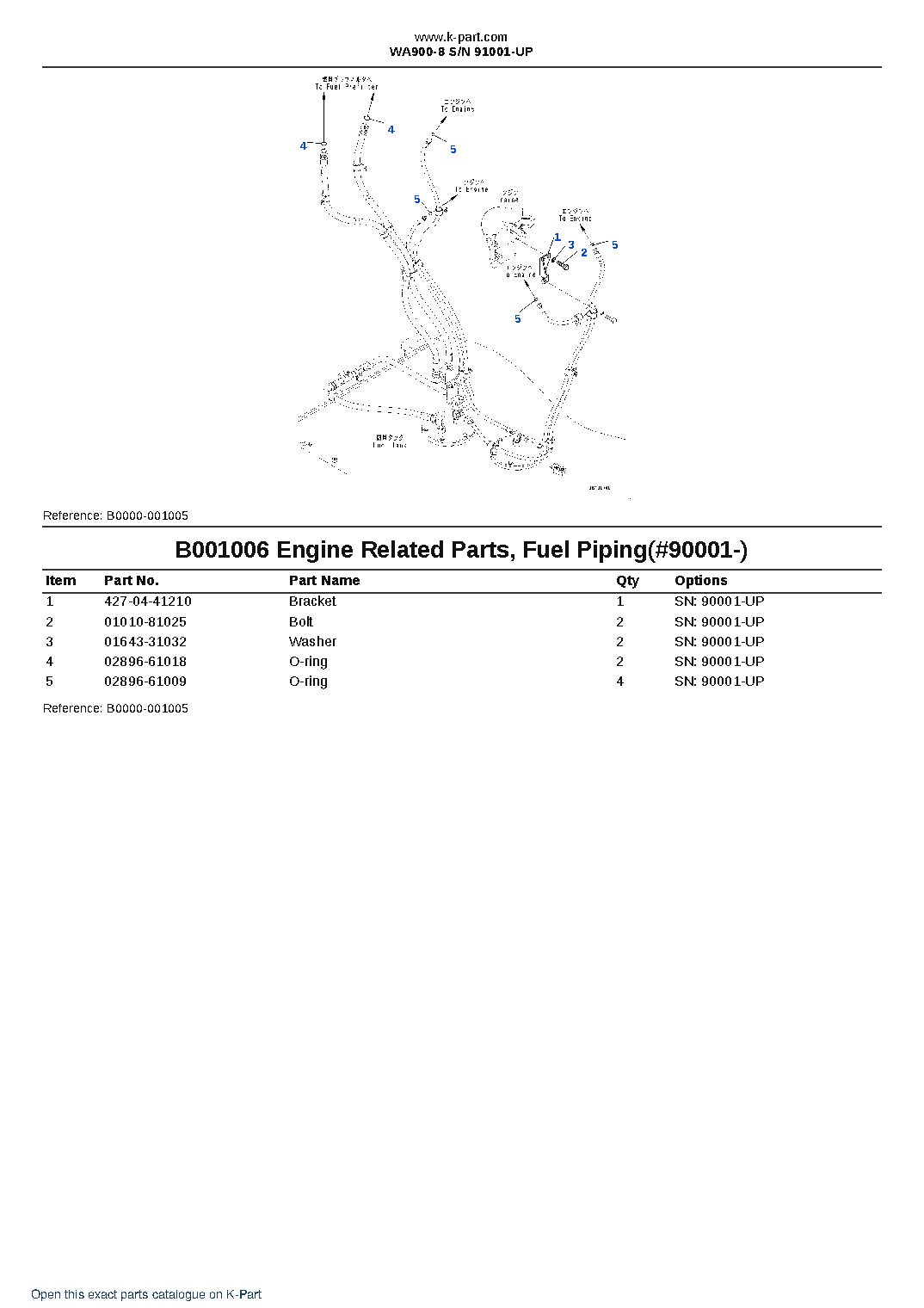 WA900-8 S/N 91001-UP – sample page 8 WA900-8 S/N 91001-UP – sample page 8