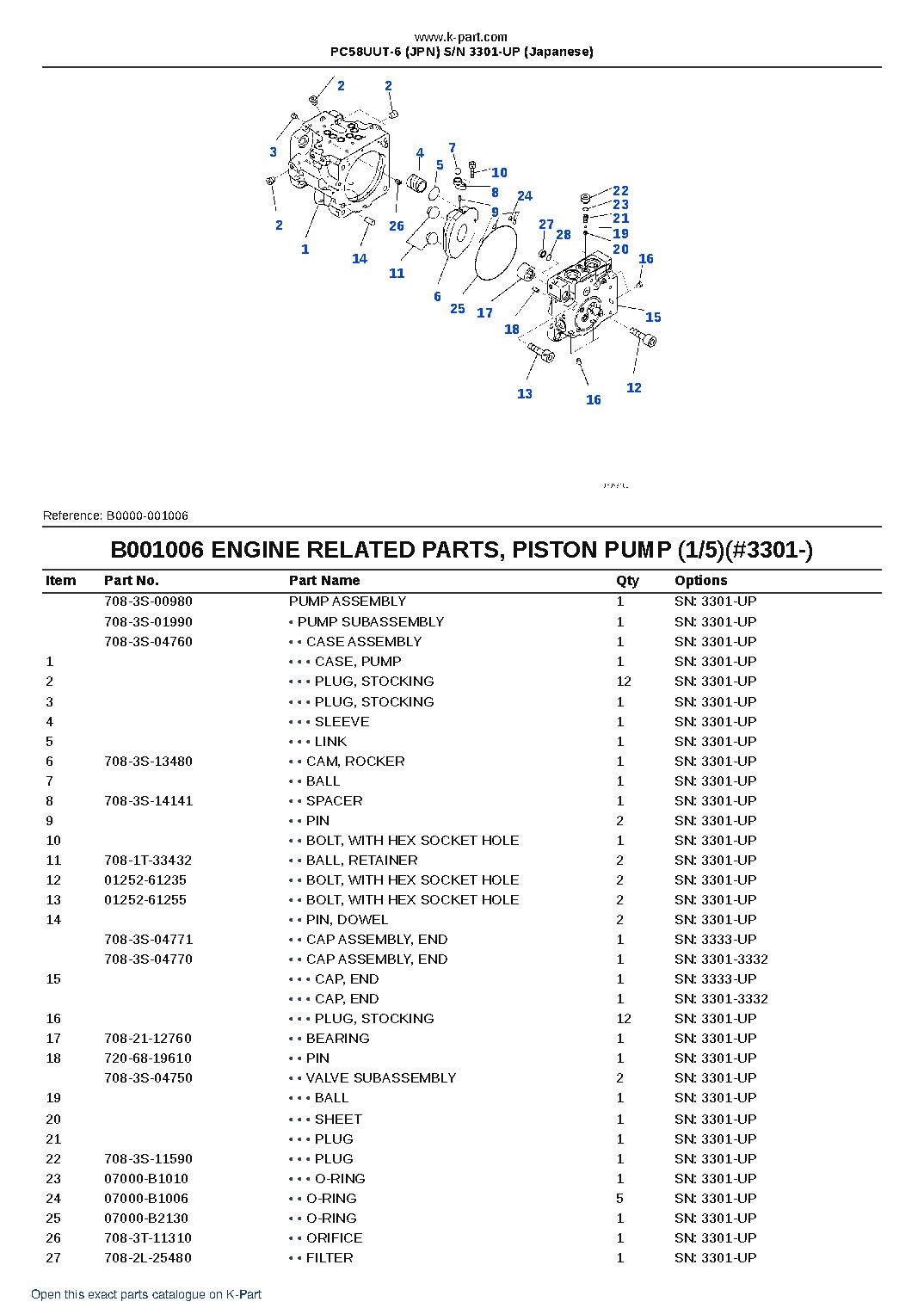 PC58UUT-6 (JPN) S/N 3301-UP (Japanese) – sample page 6 PC58UUT-6 (JPN) S/N 3301-UP (Japanese) – sample page 6
