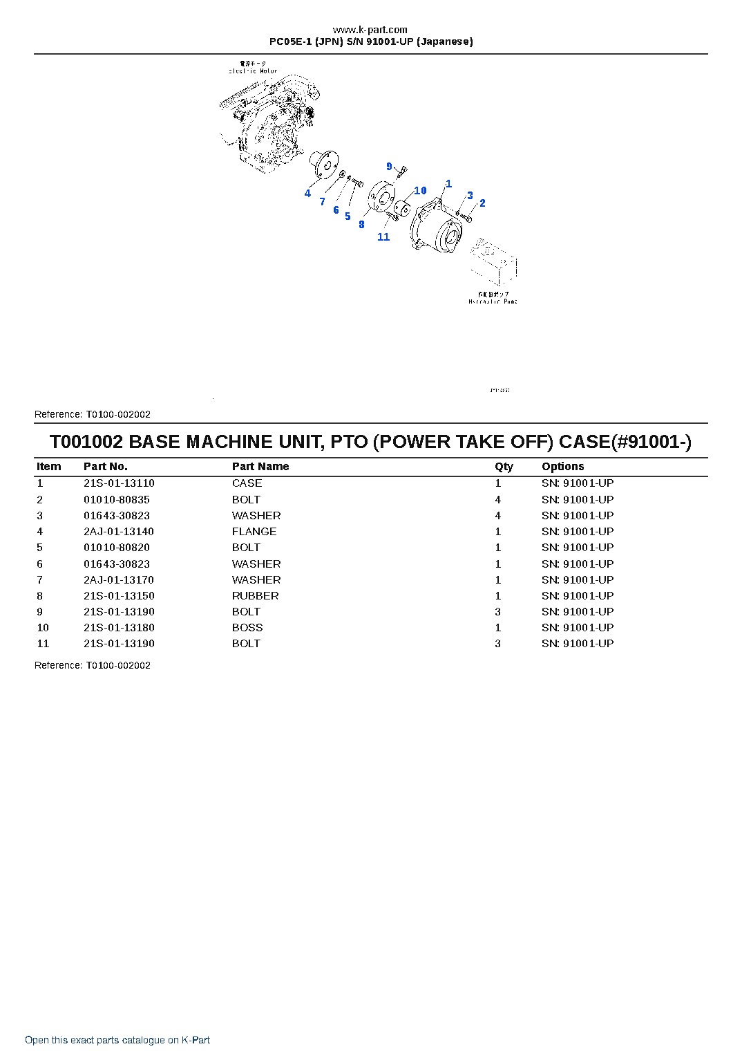 PC05E-1 (JPN) S/N 91001-UP (Japanese) – sample page 5 PC05E-1 (JPN) S/N 91001-UP (Japanese) – sample page 5