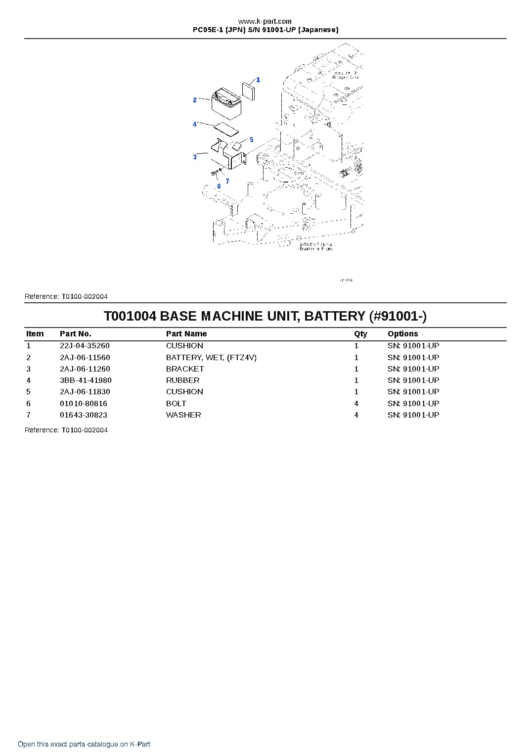 PC05E-1 (JPN) S/N 91001-UP (Japanese) – sample page 7 PC05E-1 (JPN) S/N 91001-UP (Japanese) – sample page 7