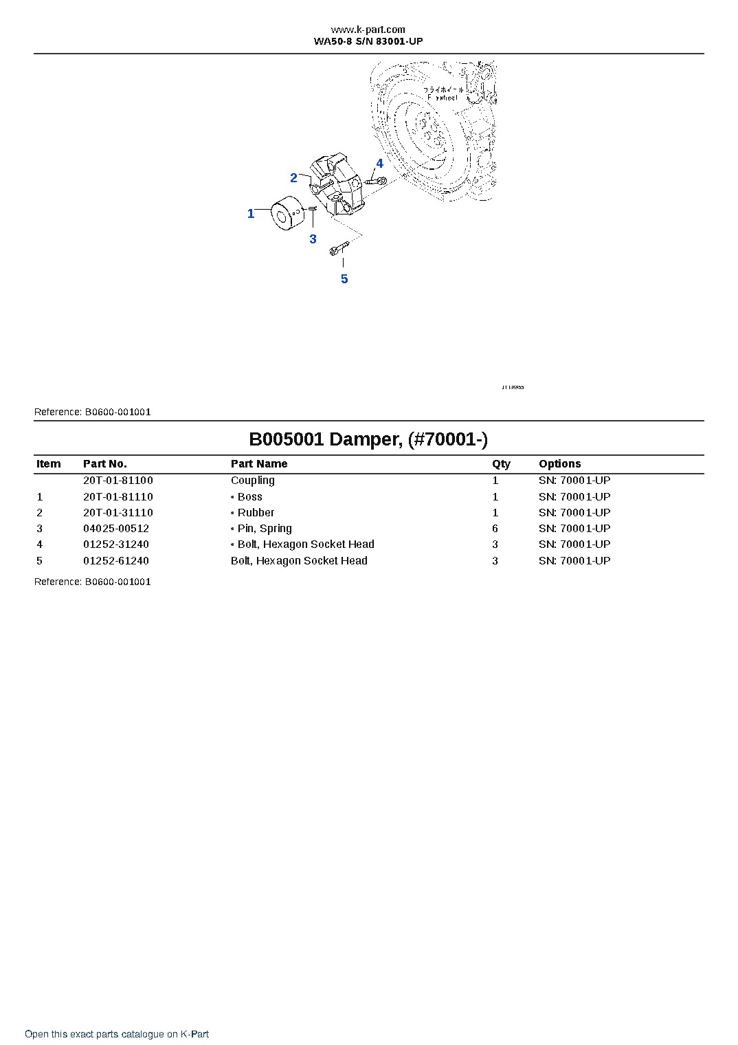 WA50-8 S/N 83001-UP – sample page 8 WA50-8 S/N 83001-UP – sample page 8