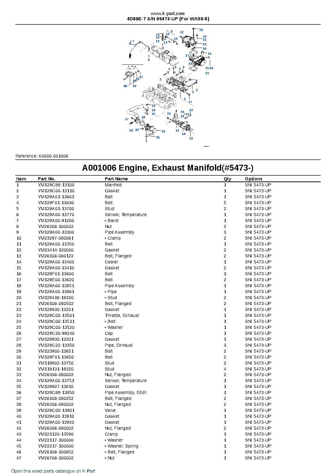 4D88E-7 S/N 05473-UP (For WA50-8) – sample page 8