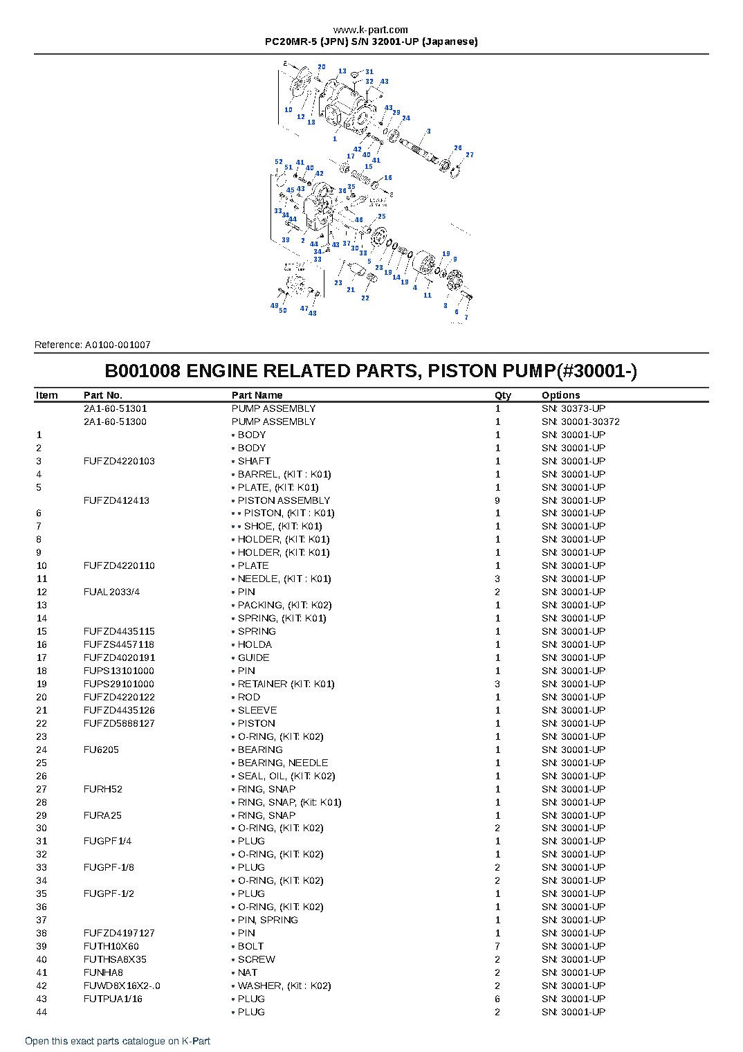 PC20MR-5 (JPN)  S/N 32001-UP (Japanese) – sample page 8