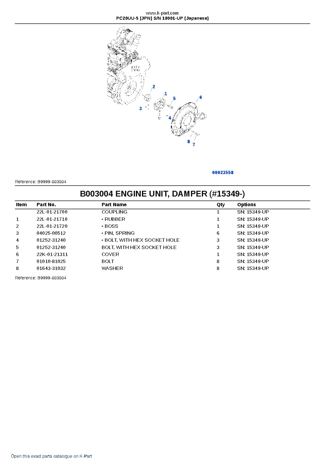 PC20UU-5 (JPN)  S/N 18001-UP (Japanese) – sample page 6