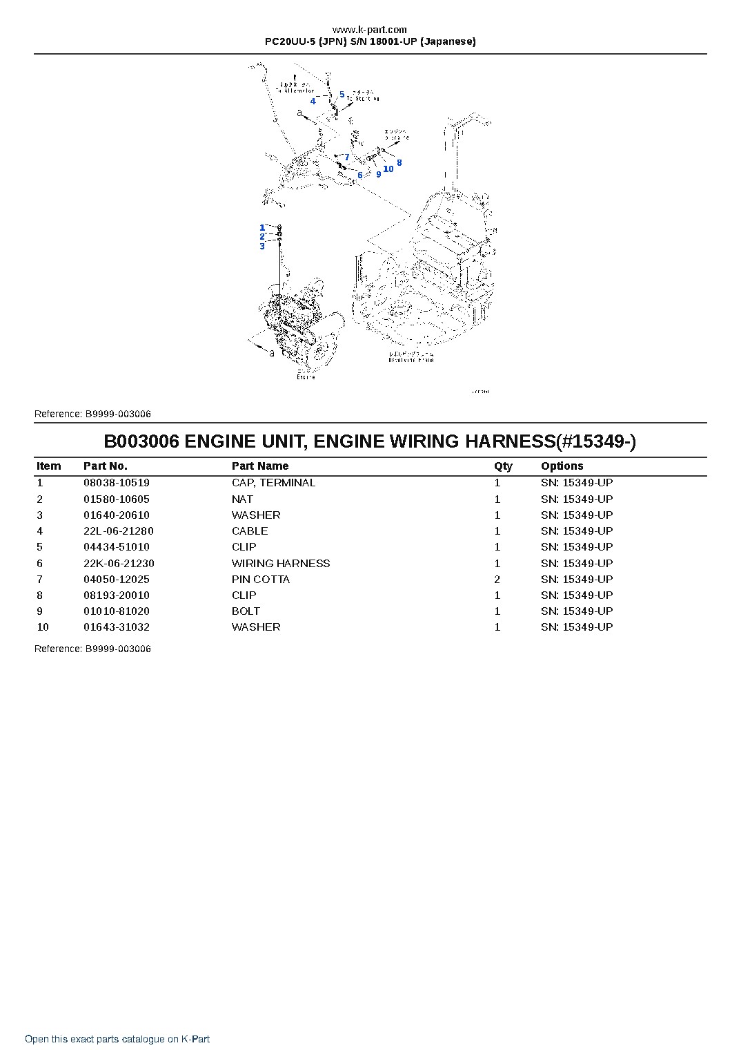 PC20UU-5 (JPN)  S/N 18001-UP (Japanese) – sample page 8