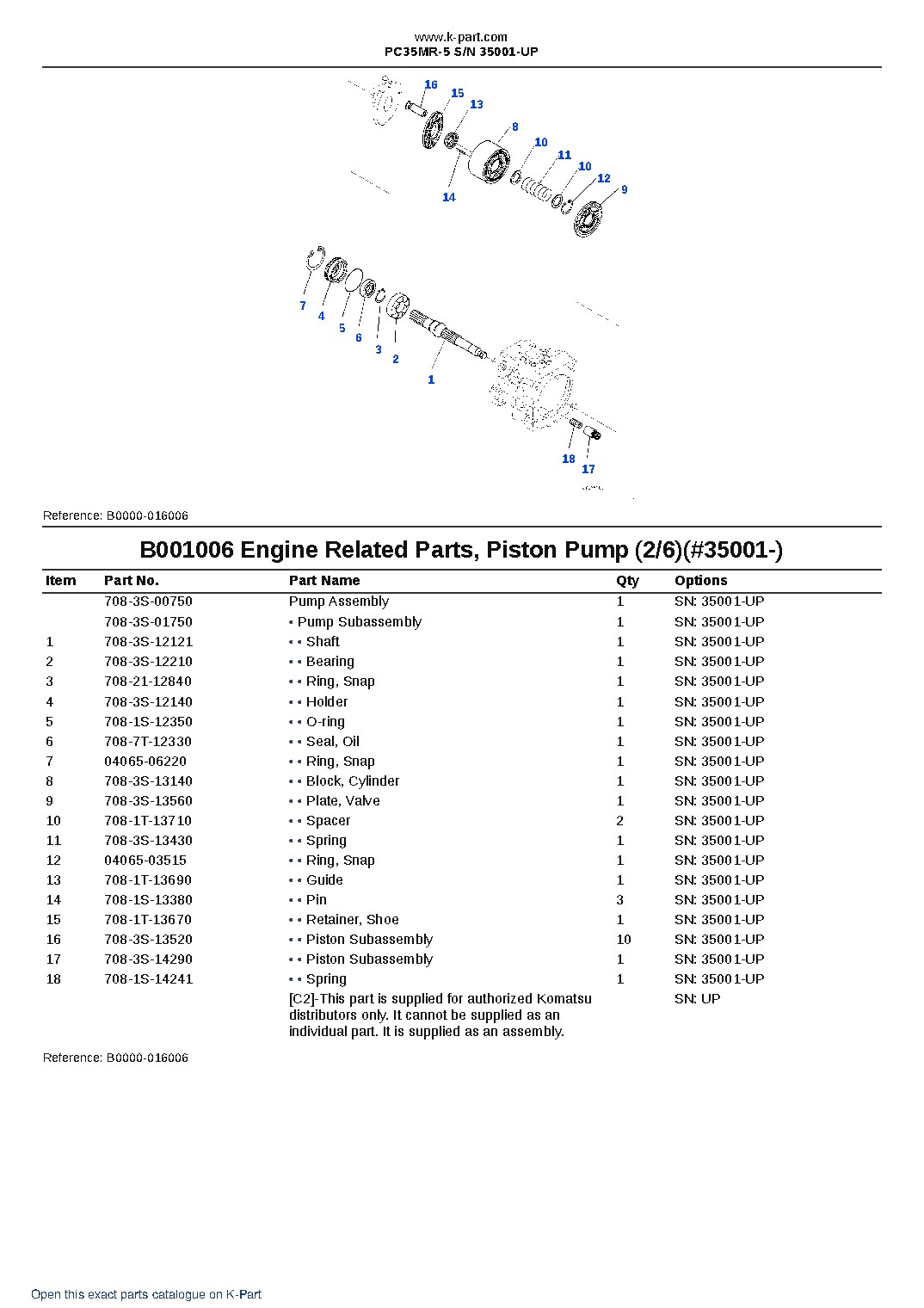 PC35MR-5 S/N 35001-UP – sample page 7 PC35MR-5 S/N 35001-UP – sample page 7