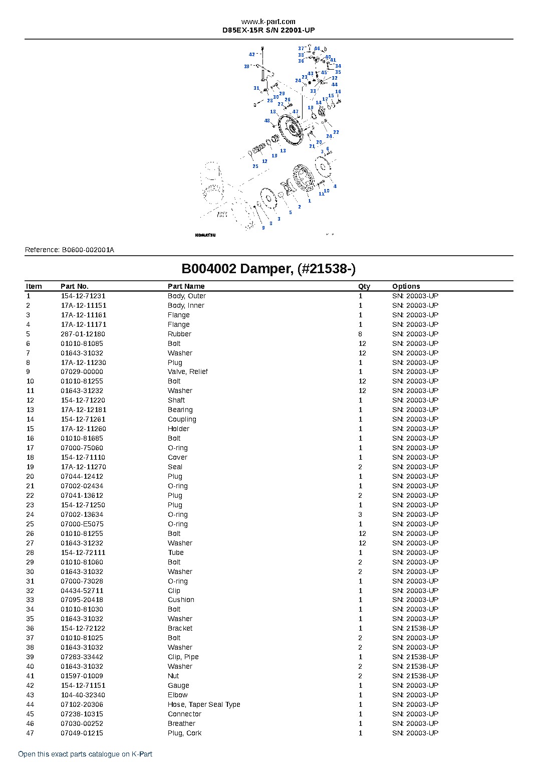 D85EX-15R S/N 22001-UP – sample page 6